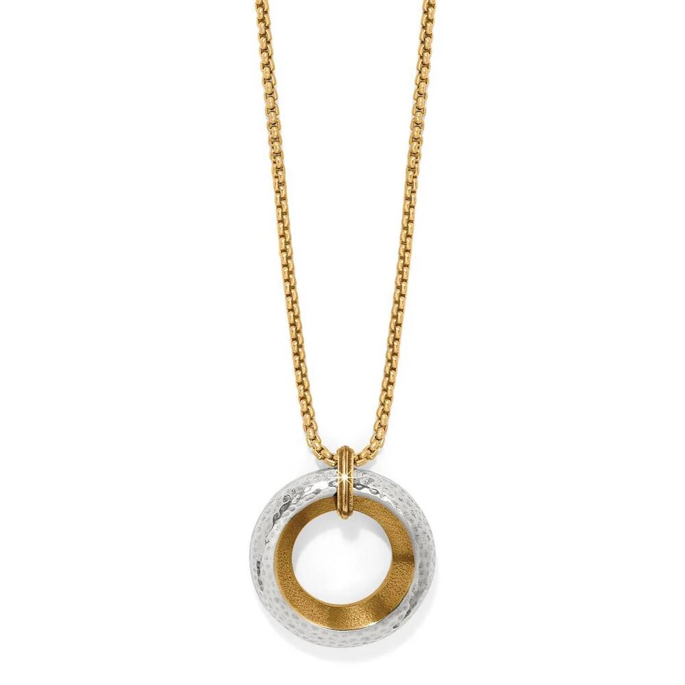 NEW BRIGHTON women's medici petite necklace in silver-gold